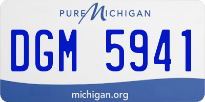 MI license plate DGM5941