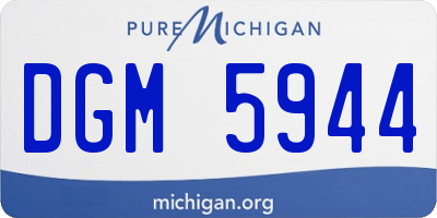 MI license plate DGM5944