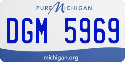 MI license plate DGM5969