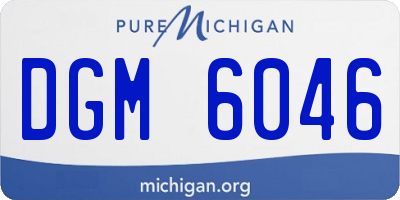 MI license plate DGM6046