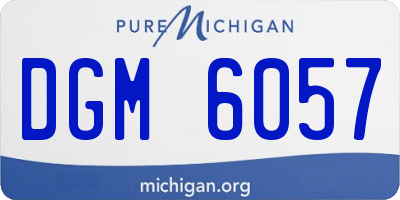 MI license plate DGM6057