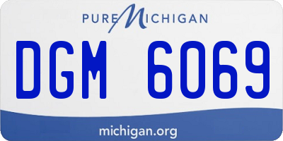 MI license plate DGM6069
