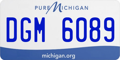 MI license plate DGM6089