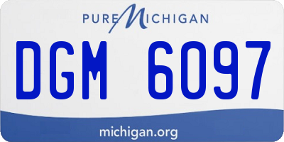 MI license plate DGM6097