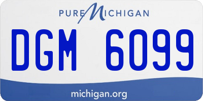 MI license plate DGM6099