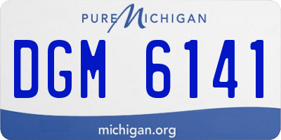 MI license plate DGM6141