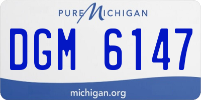 MI license plate DGM6147