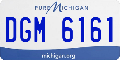 MI license plate DGM6161