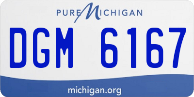 MI license plate DGM6167