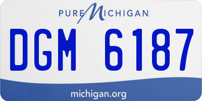 MI license plate DGM6187
