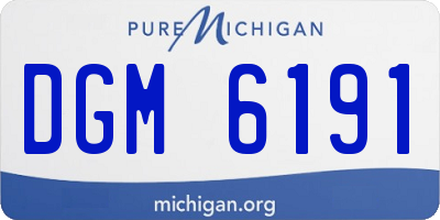 MI license plate DGM6191