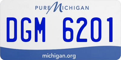 MI license plate DGM6201