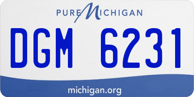 MI license plate DGM6231