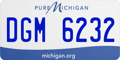 MI license plate DGM6232