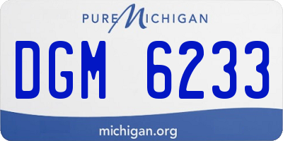 MI license plate DGM6233