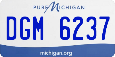 MI license plate DGM6237