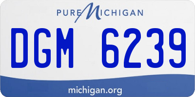 MI license plate DGM6239