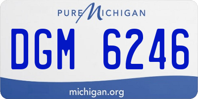 MI license plate DGM6246