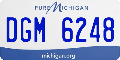 MI license plate DGM6248