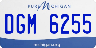 MI license plate DGM6255