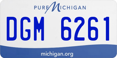 MI license plate DGM6261