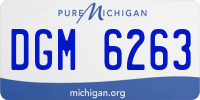 MI license plate DGM6263