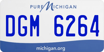 MI license plate DGM6264