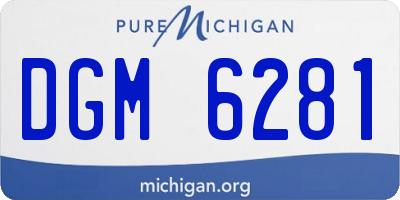 MI license plate DGM6281