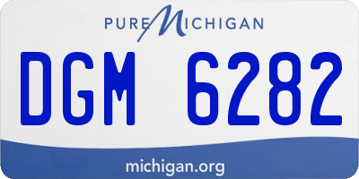MI license plate DGM6282