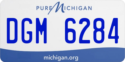 MI license plate DGM6284