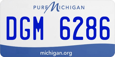 MI license plate DGM6286