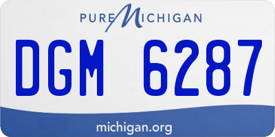 MI license plate DGM6287