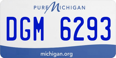 MI license plate DGM6293