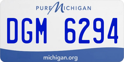 MI license plate DGM6294