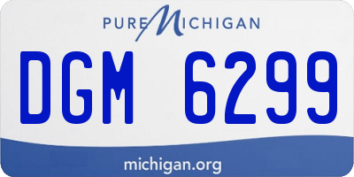 MI license plate DGM6299