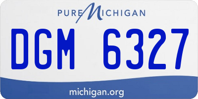 MI license plate DGM6327
