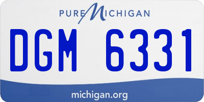 MI license plate DGM6331