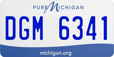 MI license plate DGM6341