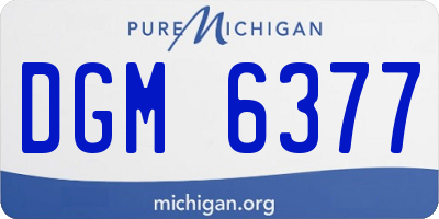 MI license plate DGM6377