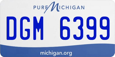 MI license plate DGM6399