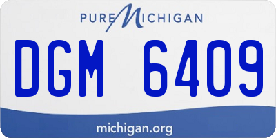 MI license plate DGM6409