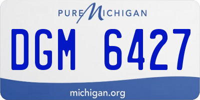 MI license plate DGM6427
