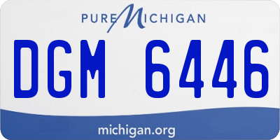 MI license plate DGM6446