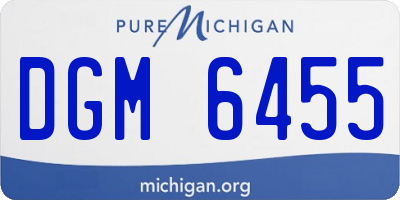 MI license plate DGM6455