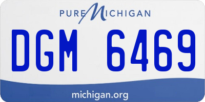 MI license plate DGM6469