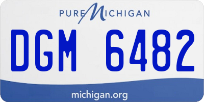 MI license plate DGM6482