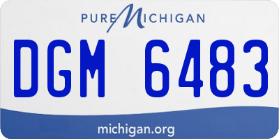 MI license plate DGM6483
