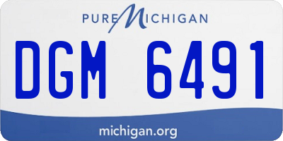 MI license plate DGM6491