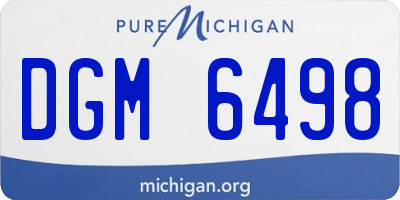 MI license plate DGM6498