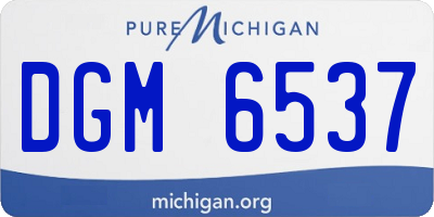 MI license plate DGM6537